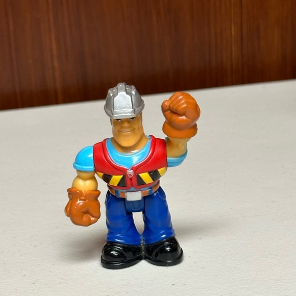 Paw Patrol Metallic Rubble Figure Action and Mattel Construction Worker Figure - Picture 11 of 14